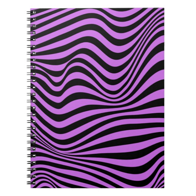 Wavy Optical Illusion Pattern      Notebook (Front)