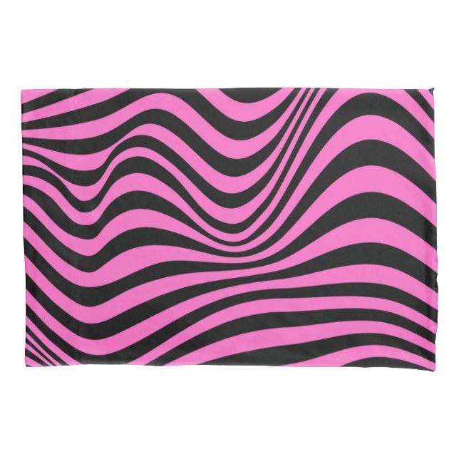 Wavy Optical Illusion Pattern      Pillowcase (Front)