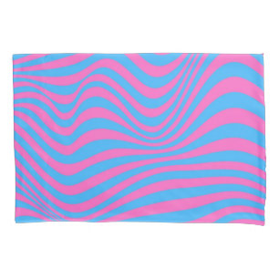 Wavy Optical Illusion Pattern     Pillowcase