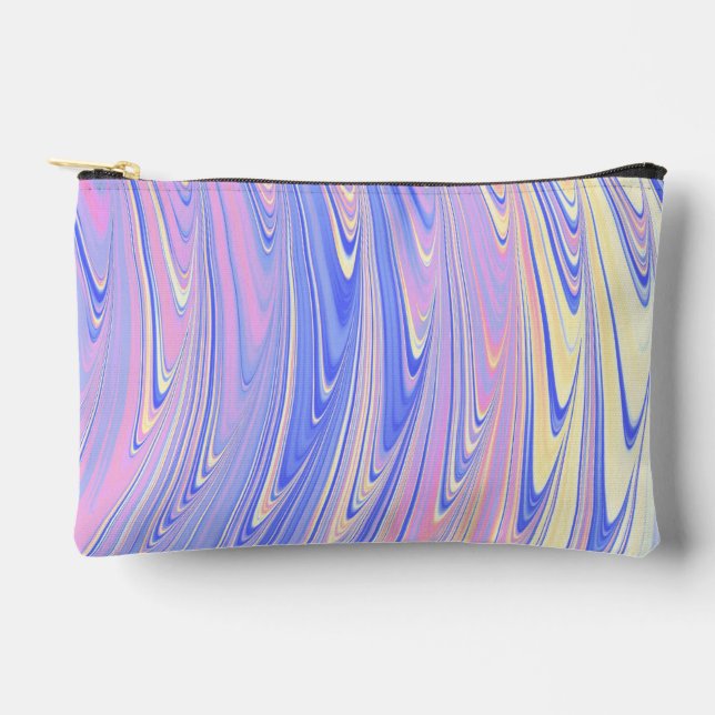 Wavy Pastel Accessory Pouch (Front)