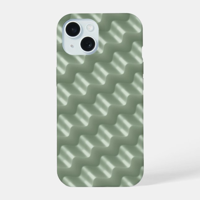 Wavy  Pattern, Abstract iPhone 15 Case (Back)