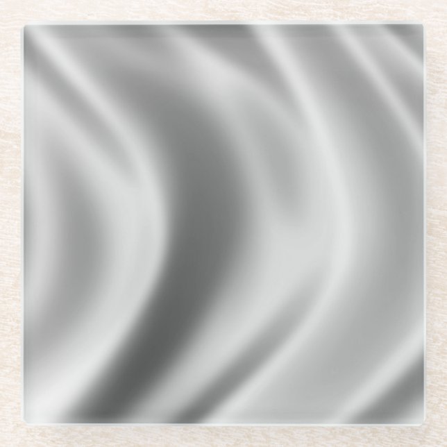WAVY PATTERN GLASS COASTER (Front)