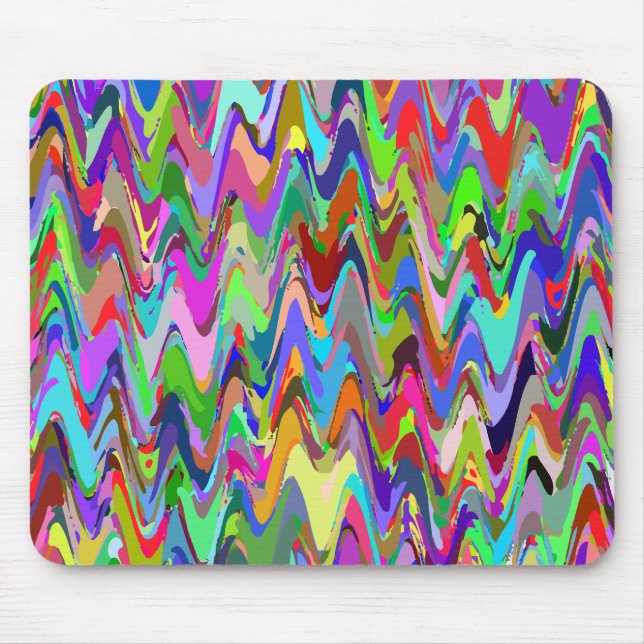 Wavy Pattern Mouse Mat (Front)