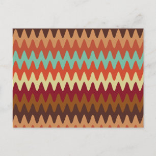 Wavy Pattern Sedona Southwest Postcard