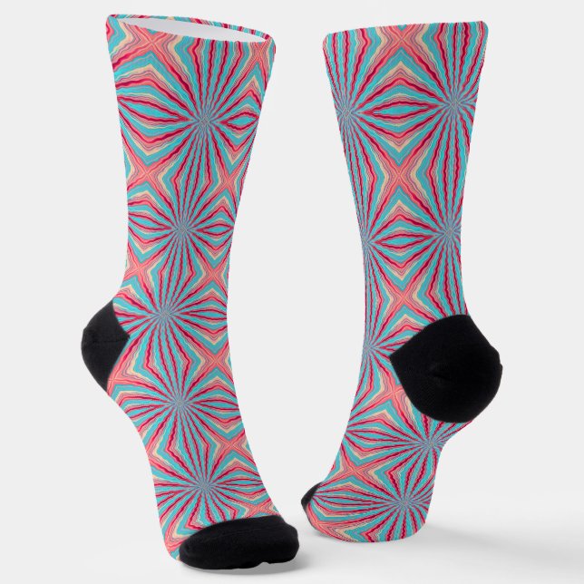 Wavy Perspective Socks (Angled)