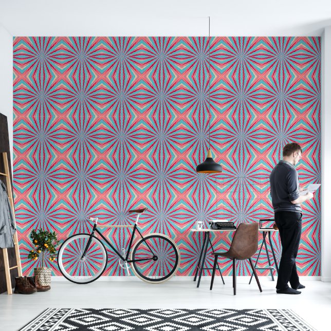 Wavy Perspective Wallpaper (Living Room)