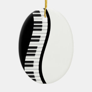 Wavy Piano Keyboard Ornament