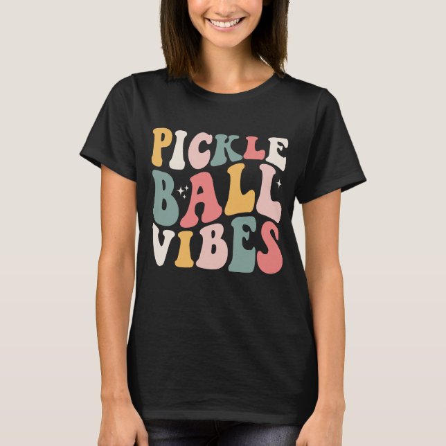 Wavy Pickleball Vibes T-Shirt (Front)