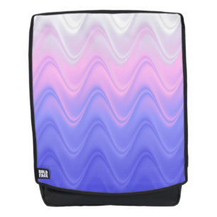 Wavy Pink Purple Abstract Backpack