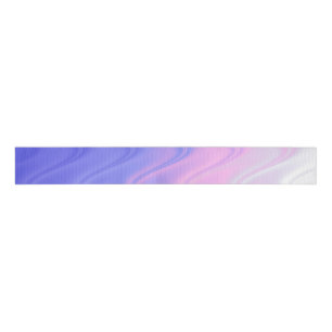 Wavy Pink Purple Abstract Grosgrain Ribbon