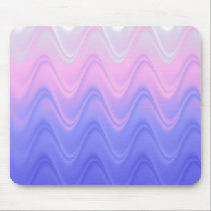 Wavy Pink Purple Abstract Mouse Mat