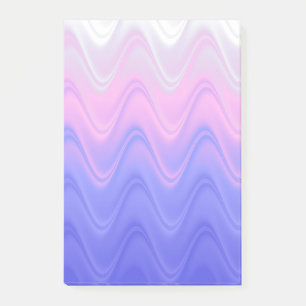 Wavy Pink Purple Abstract Post-it Notes