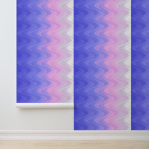 Wavy Pink Purple Abstract Wallpaper