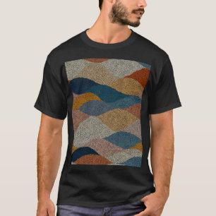 Wavy Polka Dot: Vintage Textile. T-Shirt
