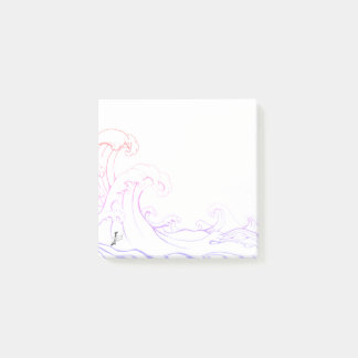 Wavy post it notes 