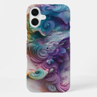 Wavy Rainbow Pastels AI Art