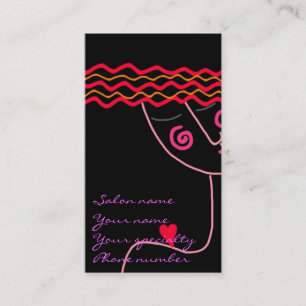 Wavy Red Hair 2 Appointment Card