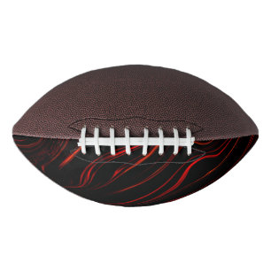 Wavy red long strokes on dark background american football