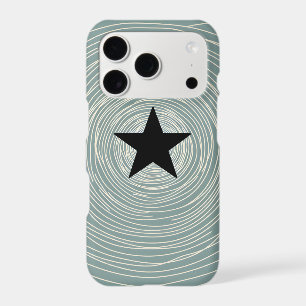 Wavy Rings Star iPhone Case Retro Y2K Line Art