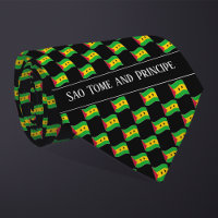Wavy Sao Tome and Principe Flag Pattern