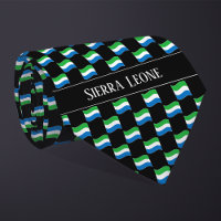 Wavy Sierra Leone Flag Pattern