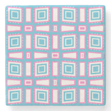 Wavy Square Marble Coasters