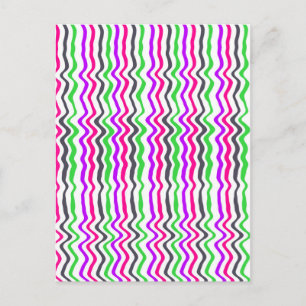 Wavy Stripe 2014 Postcard
