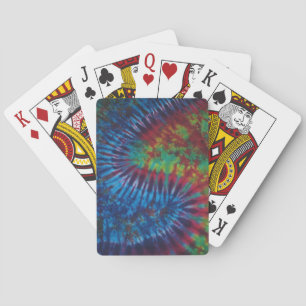 Wavy Stripe Tie Dye Bicycle Playing Cards