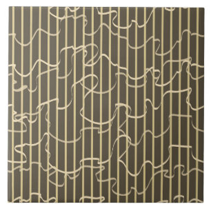 Wavy Striped Pistachio Tile