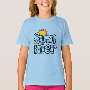 Wavy summer typography tropical T-Shirt