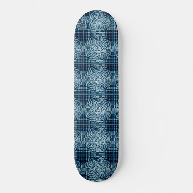 WAVY SWIRL CURVE PATTERN   SKATEBOARD (Front)