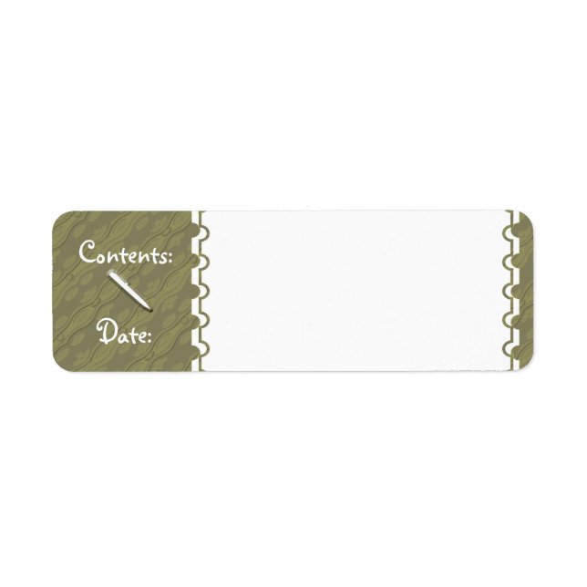 Wavy U Pick Colour/Food & Storage Labels (Front)