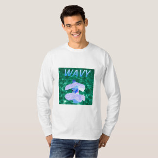 Wavy Vaporware Crew neck Sweatshirt T-Shirt