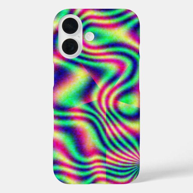 Wavy Vaporwave Retro Glow Case-Mate iPhone Case (Back)