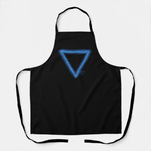 Wavy Water Element Alchemy Symbol Apron