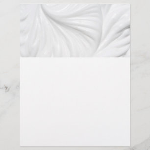 Wavy white cream background flyer