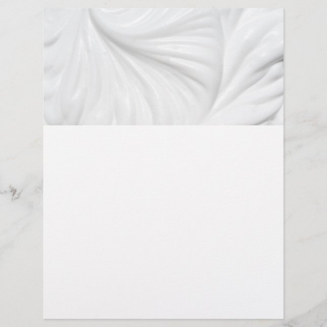 Wavy white cream background flyer (Front)