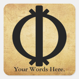 Wawa Aba Symbol of Toughness and Resilience Square Sticker