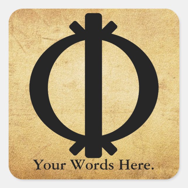 Wawa Aba | Symbol of Toughness and Resilience Square Sticker (Front)