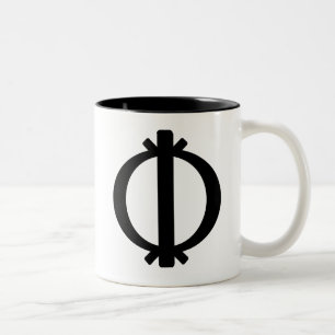 Wawa Aba   Symbol of Toughness and Resilience Two-Tone Coffee Mug