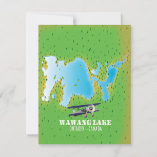 Wawang Lake Ontario Canada lake map