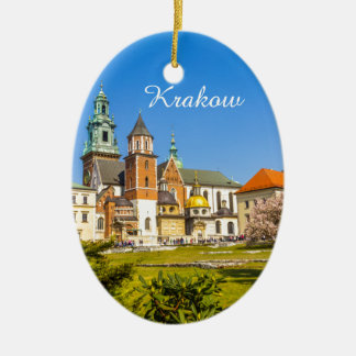 Wawel Castle, Krakow, Poland Ceramic Tree Decoration