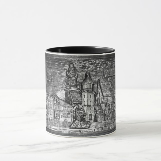 WAWEL CASTLE KRAKOW POLAND PEWTER  MUG (Center)