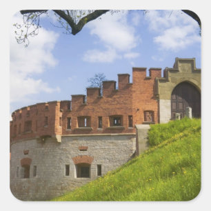 Wawel Castle, Krakow, Poland Square Sticker