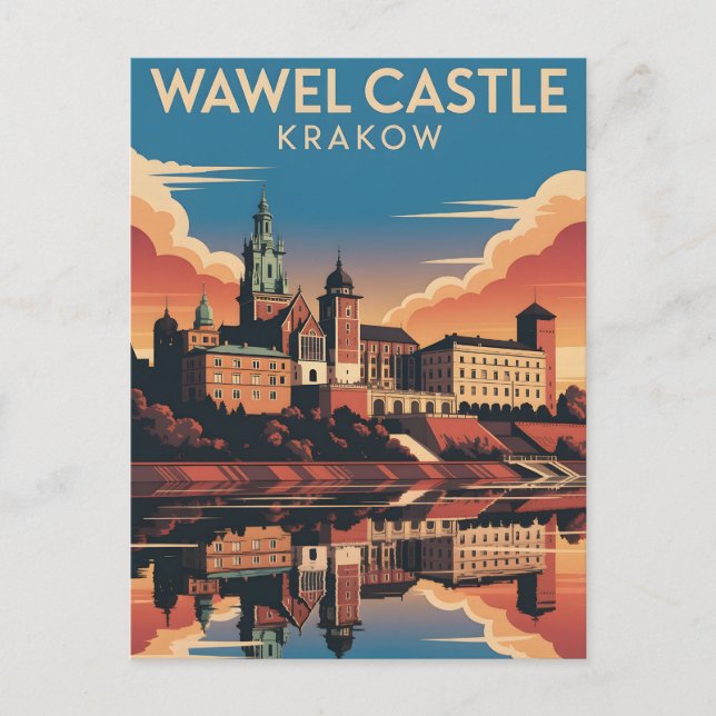 Wawel Castle Krakow Postcard (Front)