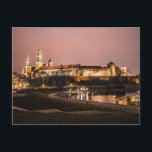 Wawel Castle Postcard<br><div class="desc">The Gothic Wawel Castle in Kraków in Poland was built at the behest of Casimir III the Great, who reigned from 1333 to 1370, and consists of a number of structures situated around the central courtyard. The Wawel Royal Castle and the Wawel Hill constitute the most historically and culturally important...</div>