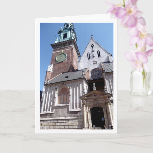 Wawel Cathedral, Kraków, Poland Card (Orchid)