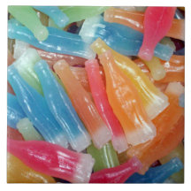 Wax Bottles old school candy ceramic tile