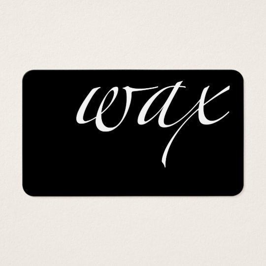 Wax: Brazilian Wax Business Card