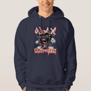 Wax clothing old school hip hop hooded top